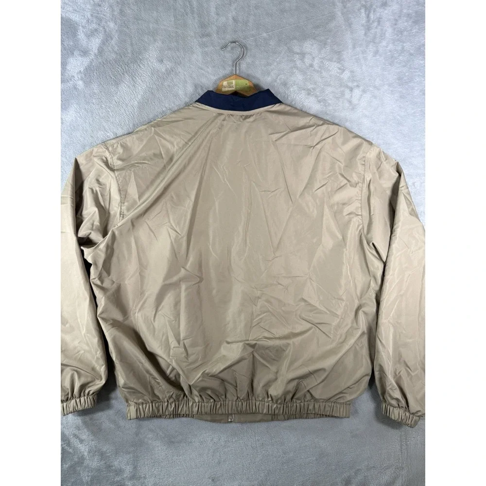 Polo Golf Ralph Lauren Jacket Men's XL Tan Harrington Full Zip Crest Logo